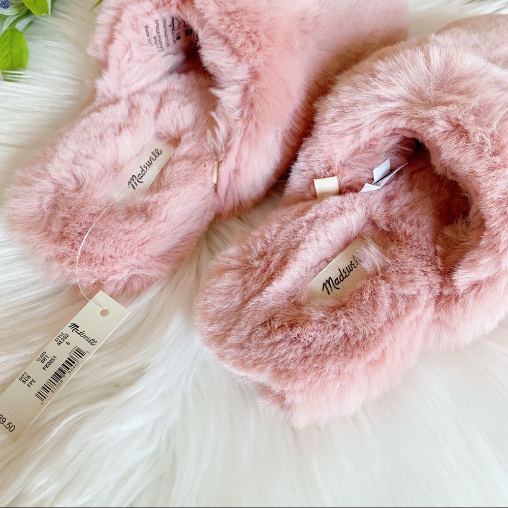 Madewell Wallis Faux Fur Slippers - Picture 2 of 5